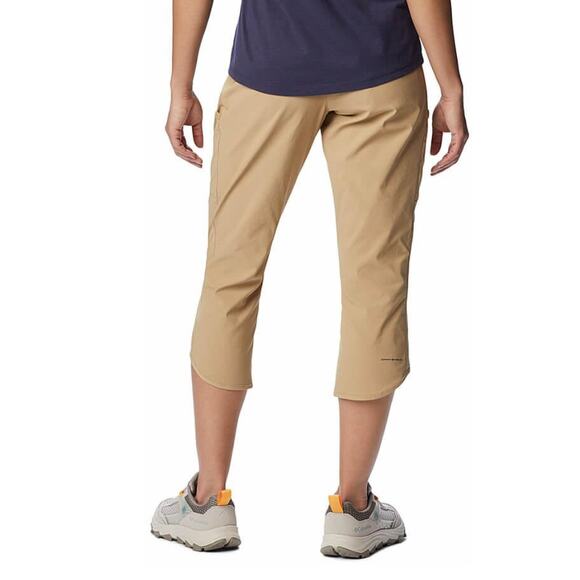 Columbia Leslie Falls Capri Omni-shade Pants | Womens Plus 3X, Khaki Tan NWT - Picture 2 of 6